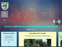 Tablet Screenshot of hauptschule-munster.de
